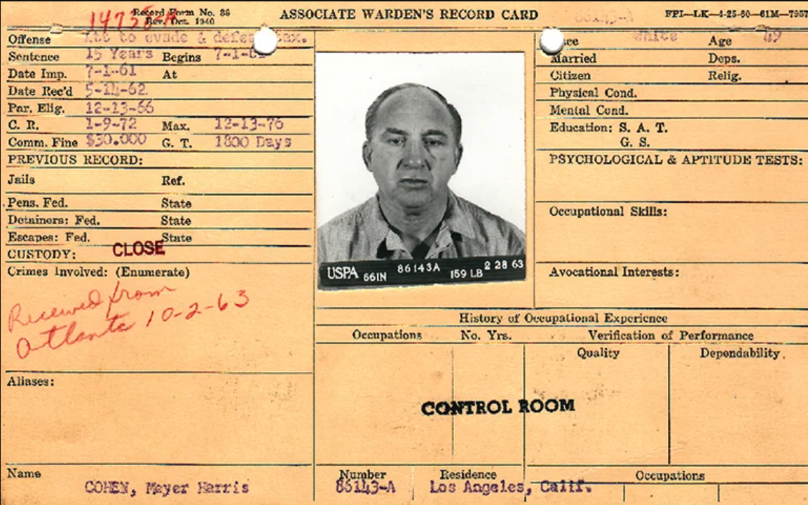 Alcatraz Inmate 1518-AZ